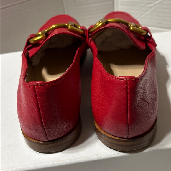 Boden Iris Snaffle Red Leather loafers with Gold Accent. EUC - Picture 5 of 6